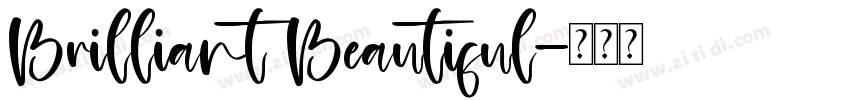 Brilliant Beautiful字体转换